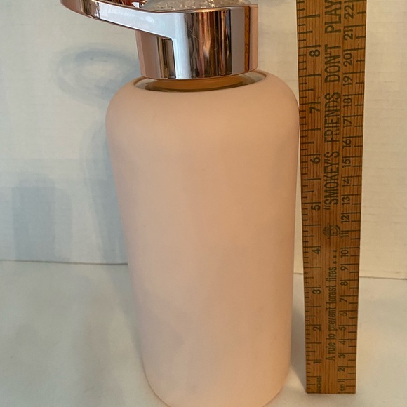 Apana Reusable Glass Water Bottle, Prach/Pink Silicone Sleeve, Sparkle Top 20 oz - Picture 2 of 7